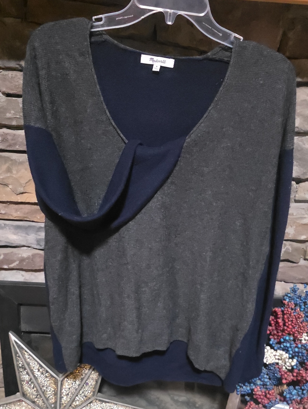 Madewell Merino Wool Mix Thin Sweater Sz M
